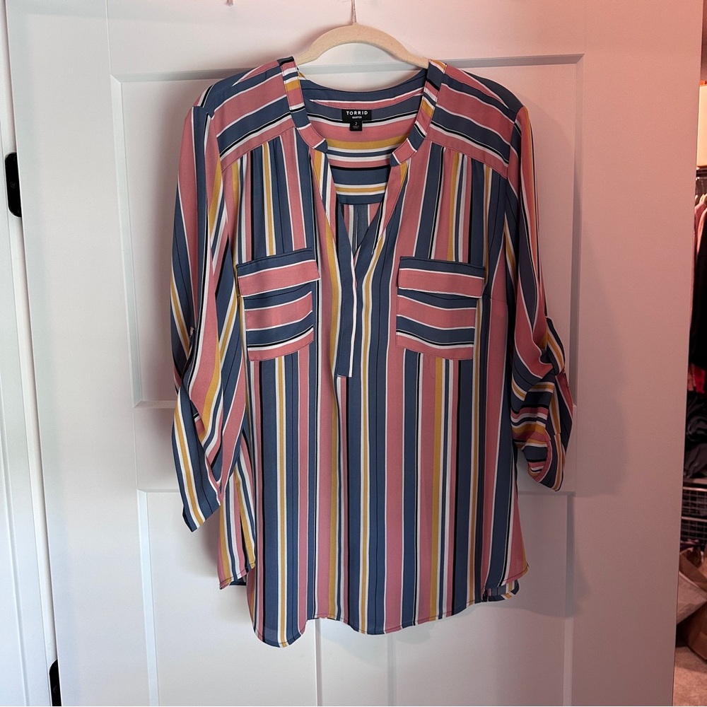Torrid Harper Georgette Blouse